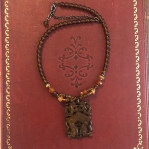 Indian brown necklace